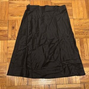 Quince Classic Black A-Line Skirt